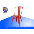 Red Outdoor Marais Metal Tolix Chairs Stackable For Office / Living Room Tolix Chair Replica